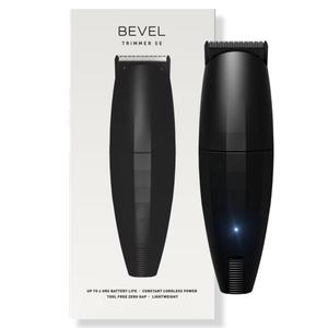 Bevel Beard Travel Trimmer SE for Men - Lightweight Cordless Mustache Trimmer, 4 Hour Rechargeable Battery Life, Tool Free Adjustable Zero Gapped Blade, Barber Supplies, Black 