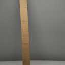 Heavy Duty Curtain Rods,1 1/4" Large Diameter Premium Nonadjustable Curtain Rod,48in/4ft Custom Window Treatment Rods with Durable Aluminum Brackets and End Caps,Black Finish