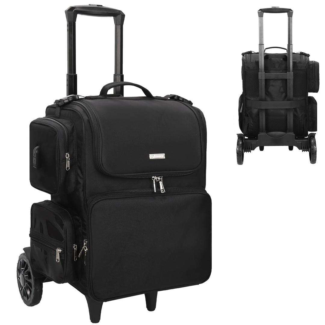 Relavel Hair Tools Travel Bag Hair Stylist Backpack & Folding Hand Truck, Dolly Cart with 2 Big Wheels : Beauty & Personal Care