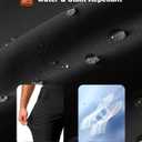 Men's Mountain Bike Shorts Stretch Cycling Biking Bicycle Quick Dry Hiking Shorts for Men Zipper Pockets (Large, Black)