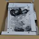 Computer Tower Stand with Charge Station and USB Charging Port - Height Adjustable PC Tower Stand, Under Desk CPU Holder Cart with Locking Caster Wheels for Fits Most PC (17.32", White)