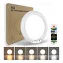 Rechargeable Motion Sensor Ceiling Light with Remote, 7.5" Ultra-Thin Battery-Operated Wireless Closet Light Indoor, Dimmable, Timer, Magnetic Mount for Hallway & Pantry,