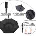 Golf Umbrella Large 62 Inch, Extra Large Oversize Double Canopy Vented Windproof Waterproof Umbrella, Automatic Open Golf Umbrella for Men and Women and Family.