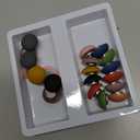 rhinocats 20Pcs Fridge Magnets, Cute Locker Decor Magnet, Colorful Decorative Matte hemispheric Refrigerator Magnets, Strong Whiteboard Magnets for Classroom, Office, or Home Use