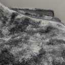 PAGISOFE Abstract Shaggy Area Rug 4' x 6' Plush Furry Rugs for Living Room, Tie-Dyed Dark Grey Soft Fluffy Rugs for Bedroom Grils Boys, Fuzzy Rug for Nursery, Dorm. Shag Carpet for Kids Room Decor