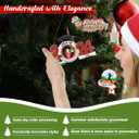 2 x MAXORA Golf Ornament - Personalized Golfer Christmas Tree Ornament - Golfer Boy Ornament - Custom Golfer Names Gift idea Ornament for Grandson, Golf Coach, Golfer Hobby (Golf Friend of 1)