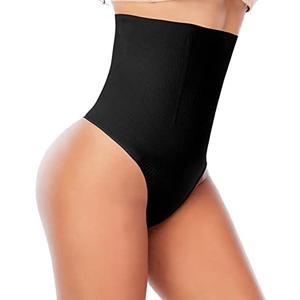 Womens Thong Shapewear Mid to High Waisted Shaper Thong WN0017 M