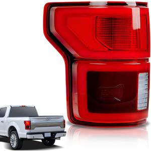 LED Tail Lights Compatible With Ford F150 2018 2019 2020 With Blind Spot Left Driver Side Taillight Rear Brake Lamp Signal Assembly OE:KL3Z13405B (Module NOT Included)