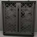 MYPET North States Paws Portable Pet Gate: 26-40" Wide. Pressure Mount. No Tools Needed. Made in USA, 23" Tall, Expandable, Durable Dog Gates for Doorways, Fieldstone Gray