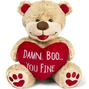 Maad Seymour Butz Valentine Bear - Funny 8" Tall Premium Soft Teddy - Ideal for Long Distance Relationship Gifts & 1 Month for Girlfriend