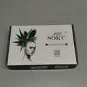 SOKU Long Curly Brown Wig, 22 Inch Glueless 13x4x1 HD Lace Front Wigs for Black Women Pre-Plucked Hairline with Baby Hair Lightweight Synthetic Curly Layered Hair Wigs(Dark Brown)