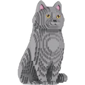 HONLANCH Animal Cat Series Shorthair Blue Cat Micro Building Blocks Set(2903PCS) Gift for Adults and Kids