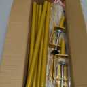 ParseBio Over The Table Rod Stand with Clamps Adjustable 31"-110'' Length 31"-64" Height Gold Table Balloon Arch Stand with Storage Bag, For Valentines Day Party Wedding Anniversary Decoration