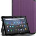 Soke Case for All-New Amazon Fire HD 10 & 10 Plus Tablet (Only Compatible with 11th Generation, 2021 Release) Premium Folio Stand Cover with Auto Wake/Sleep for 10.1 Inch Tablet, Purple