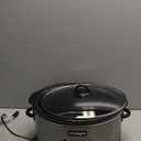 Crock-Pot Large 8-Quart Programmable Slow Cooker with Auto Warm Setting Black Stainless Steel