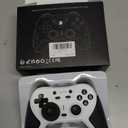 Abxylute C5P Wireless Gaming Controller for PC/Switch/iOS/Android/PS3/PS4/Steam/MAC, 2.4 GHz Hall Effect Stick & Trigger Turbo-Remappable Back Buttons Rubberized Grip Console Layout Gamepad Vibration