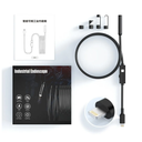 Plug & View Inspection Cam with 5M Bendable Cable and Swappable Tool Tips,2.0MP HD Camera, Capturing Exactly,IP67 Waterproof, for iPhone/Android