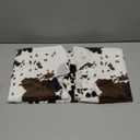 Nuanchu Western Cowboy Party Decorations Cow Print Cowhide Rug Wooden Wagon Wheel Vintage Rustic Western Party Decor for Cowboy Theme Birthday Decor