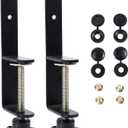ULTECHNOVO Pegboard Bracket Clip Pegboard Hook Mounting Clamp for Desktop Fixing Includes Screws and Screw Caps 2 Pack 6.69 X 2.04 X 1.37 in