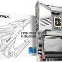 GIGABYTE Z790 AORUS Elite AX ICE (LGA 1700/ Intel/ Z790 X/ATX/ DDR5/ 4* M.2/ PCIe 5.0/ USB 3.2 Type-C/Wi-Fi 6E/ 2.5GbE LAN/Q-Flash Plus/EZ-Latch Plus/Motherboard)