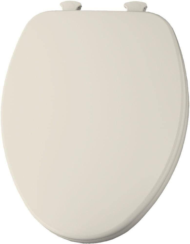 Church 585EC 346 Easy Clean Toilet seat, Elongated, Linen (Biscuit)