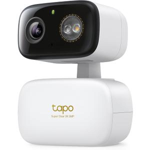 Tapo 3K 5MP Pan/Tilt Indoor/Outdoor Security Camera, Free Person/Vehicle/Baby Cry Detect & 360 Motion Track, Color Night, SD/Cloud, Wrks w/Alexa & Google Home, 2.4 GHz WiFi, HybridCam 360