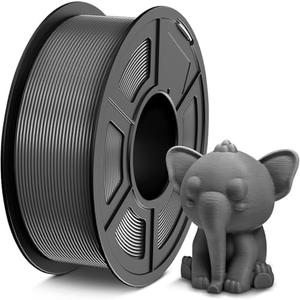 TECBEARS PETG Filament 1.75mm 1KG, 3D Printer Filament PETG, Strong Toughness, 1KG(330M) Filament High Precision, Dimensional Accuracy ±0.02mm,Gray