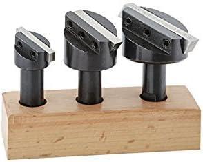 Set of 3 Pcs Fly Cutting Tool Set with HSS Bit 1/2" Shank for Lathe Milling