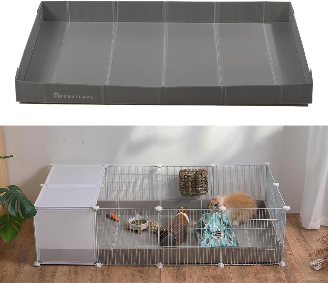 Corrugated Plastic Guinea Pig Cage Liner 55x28x3.9inch for 4x2 14inch Panels Grids Rabbit CNC Cage Liner