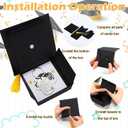 Quelay 24 Sets Graduation Keychain Gift for Teens Inspirational Keychain Graduation Christian Keyring with Doctoral Hat Gift Box for Boys Girls Class of 2026 Grad