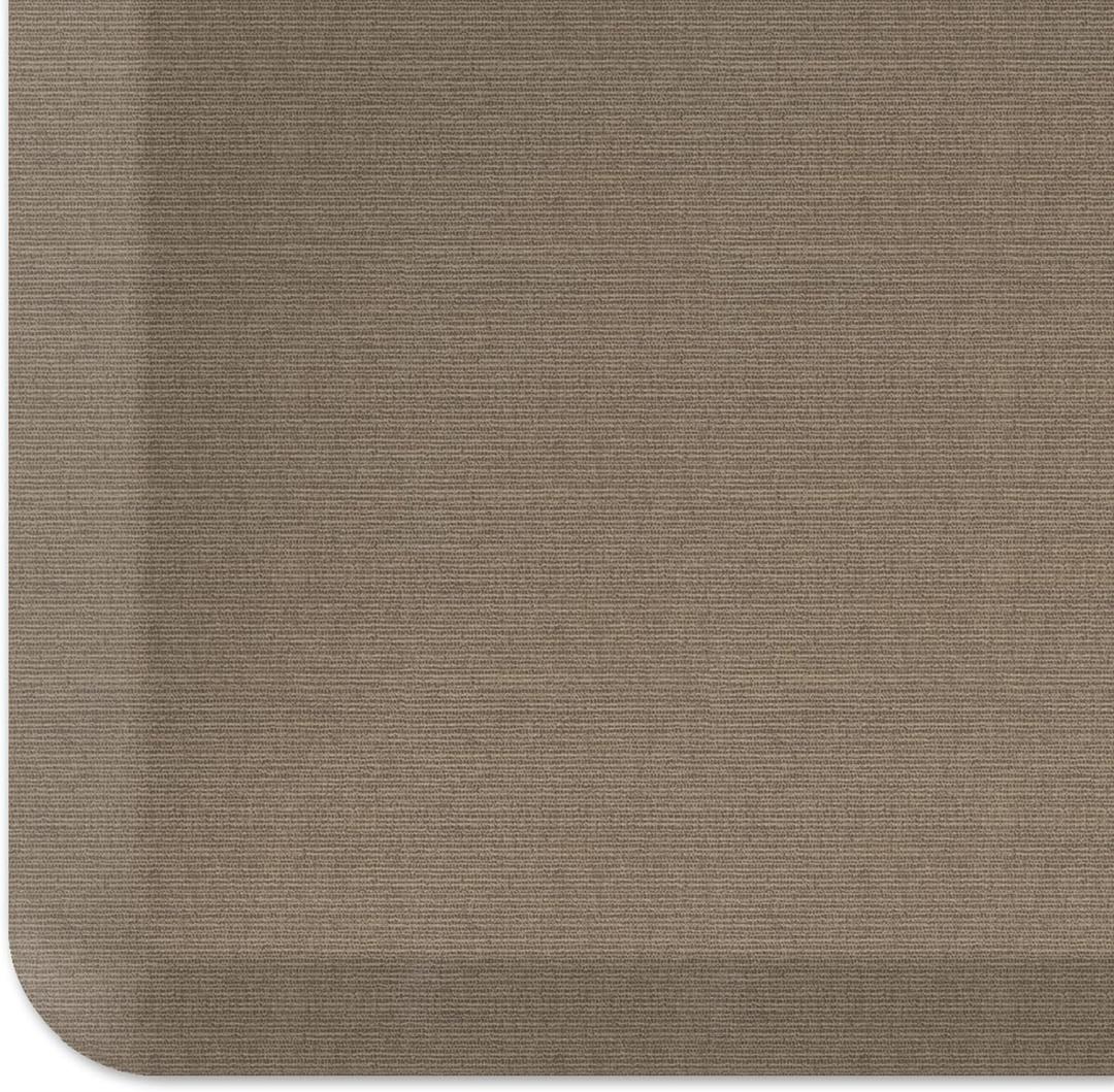 NewLife by GelPro Anti-Fatigue Designer Comfort Kitchen Floor Mat, 20"x32", Grasscloth Pecan Stain Resistant Surface with 3/4 Thick Ergo-Foam Core for Health and Wellness