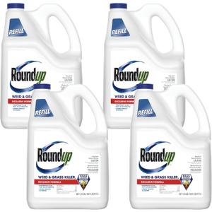 Roundup Weed & Grass Killer Refill, Use in and Around Flower Beds, Trees, Driveways, Walkways & More, 1.25 gal. (Pack of 4)