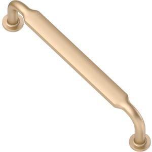 Alzassbg 10 Pack Champagne Copper Cabinet Handles, 5 Inch(128mm) Hole Centers Arch Modern Cabinet Pulls Kitchen Cabinets Hardware for Cabinets and Drawers AL3503SCG