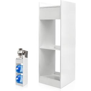 Wood Water Dispenser Stand 5 Gallon, 3-Tier Water Jug Holder with Drawer