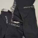 Physix Gear Compression Socks - Best Men & Women's Compression Socks for Circulation, Running, Nurses, Athletic Use Sock Compression, Blood Pressure Socks, Calcetines de Compresion, Black/Grey, XXL