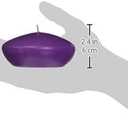 Zest Candle 3-Piece Folding Candles, 4-Inch, Purple