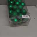 30ct Christmas Day Ball Ornaments Decorations, 2.36" Shatterproof Christmas Tree Decorations, Perfect Hanging Ball for Indoor/Outdoor Holiday Wedding Party Christmas Day Decor (Green)