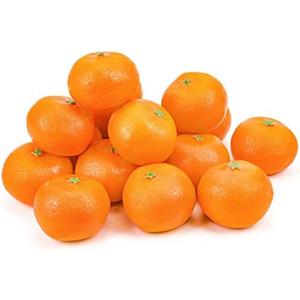Toopify 16 Pcs Artificial Oranges, Decorative Fake Oranges for Decoration Lifelike, Realistic Fake Fruit Oranges for Christmas Home Kitchen Festival Party Decoration