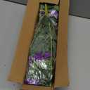 Grunyia Artificial Petunia Flowers - UV Resistant Realistic Faux Silk Petunias for Indoor Outdoor Garden Porch Balcony Yard Home Decor, Fade-Proof Fake Flower Arrangements (White+Purple)