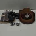 GIFTINBOX Police Costume for Kids, Sheriff Costume for Boys, Kids Sheriff Cowboy Costume with Accessories Halloween Costumes (M(5-7Y))