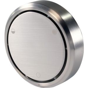 Westbrass D493CH-07 Patented Deep Soak Round Replacement 2-Hole Bathtub Overflow Cover for Full and Over-Filled Closure, Satin Nickel (1 Pack)