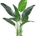 HAIHONG Artificial Bird of Paradise Plant,Faux Palm Tree Potted Plant with Real Touch Leaves,Fake Trees for Home Living Room Office Indoor Outdoor Decor(4FT-1Pack)