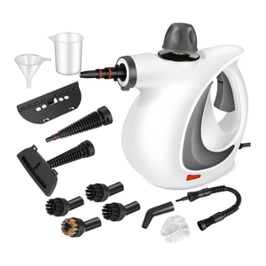 Handheld Pressurized Steam Cleaner with 12 pcs Accessories, Steamer for Cleaning, Steam Cleaner for Home Use, Steamer for Cleaning Car, Furniture, Floor, Upholstery, Grout and Tile, Deep Gray