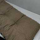 Indoor Bench Cushions, Tufted High-Density Foam Cushions for Indoor Furniture, Soft Bench Seat Cushion with Non-Slip Bottom, 42" X 16" X 4 (Brown)