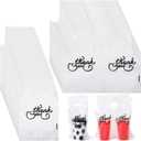 Qilery Drink Carrier Bag for Delivery Clear Cup Thank You Handle Drinking Poly Bags Cup Carriers for Drinks Coffee Tea Beverage Juice Hold 1 Cup