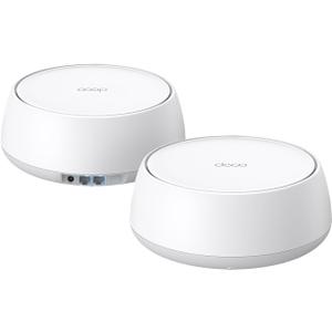 TP-Link Deco 7 BE25 Dual-Band BE5000 WiFi 7 Mesh Wi-Fi System | 4-Stream 5 Gbps, 240 Mhz Channels | Covers up to 4,600 Sq.Ft | 2X 2.5G Ports Wired Backhaul | VPN,MLO, AI-Roaming, HomeShield, 2-Pack
