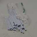 5-Tier Small Shoe Rack for Closet and Entryway, Narrow Shoe Shelf Organizer,Stackble Shoe Stand,Non-Woven Fabric Metal Free Standing Shoe Racks (White, 18" W x 9.9" D x 28.6" H)