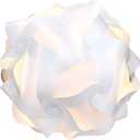kwmobile DIY Puzzle Lamp Shade - Modern IQ Jigsaw Light in 30 Pieces min. 15 Different Designs - Diameter Approx. 15.7 in / 40 cm - White in Size XL