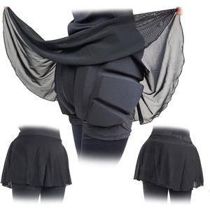 Padded Skating Shorts Protective Crash Pants Built-in Mash Skirt Covering Tailbone Hip Butt Pad (Large)