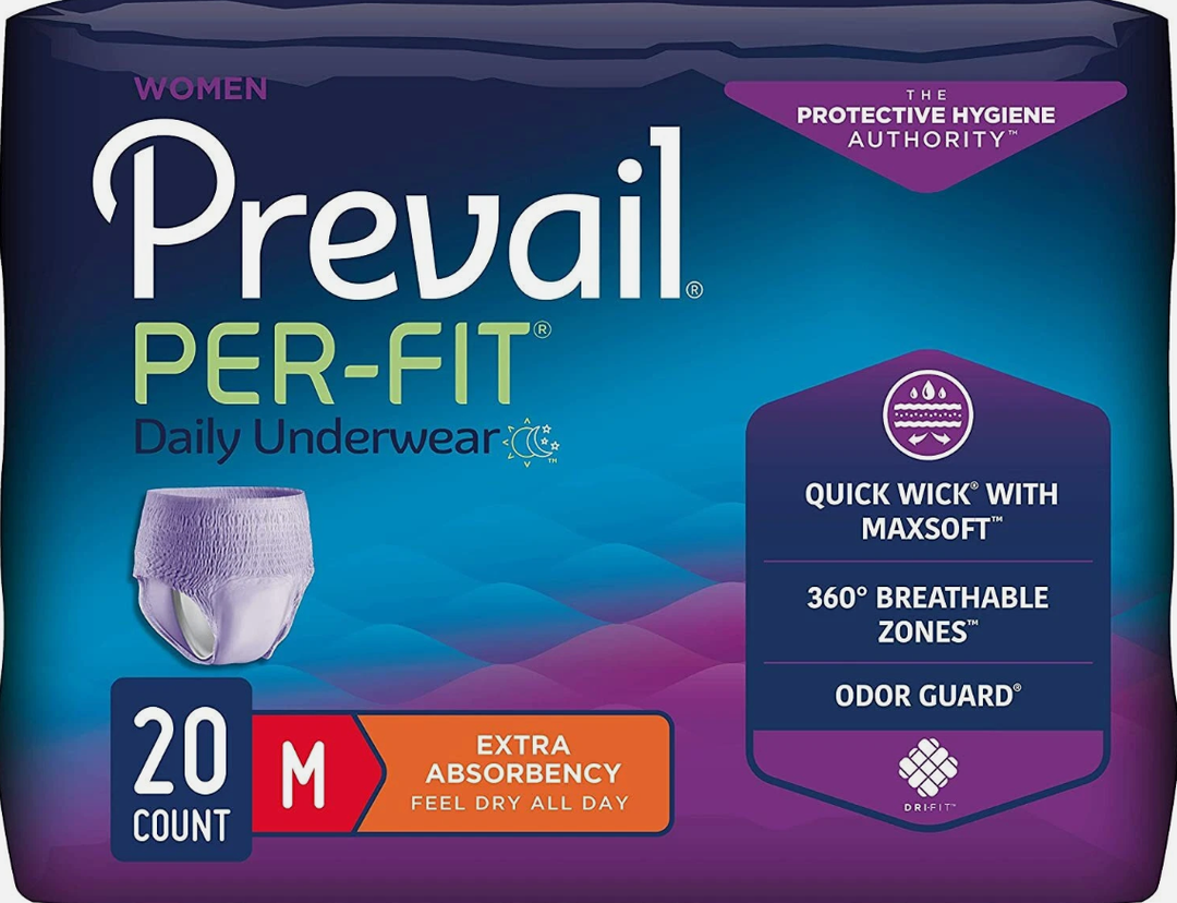 Prevail Per-Fit Protective Underwear, Medium, 20 Count